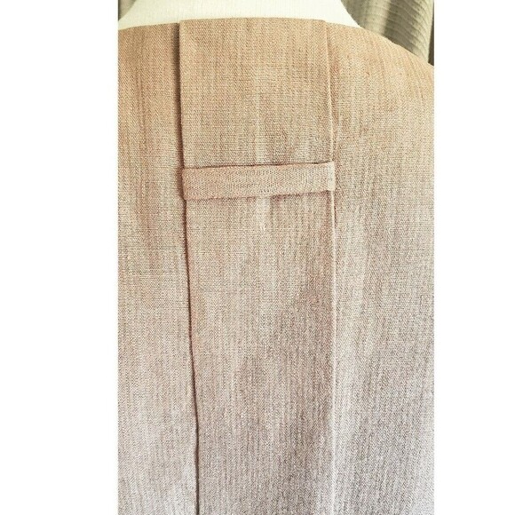 ROBERT RODRIGUEZ Jacket Womens 6 Tan Linen Cropped Mod Embellished Luxe Blazer - Picture 10 of 13